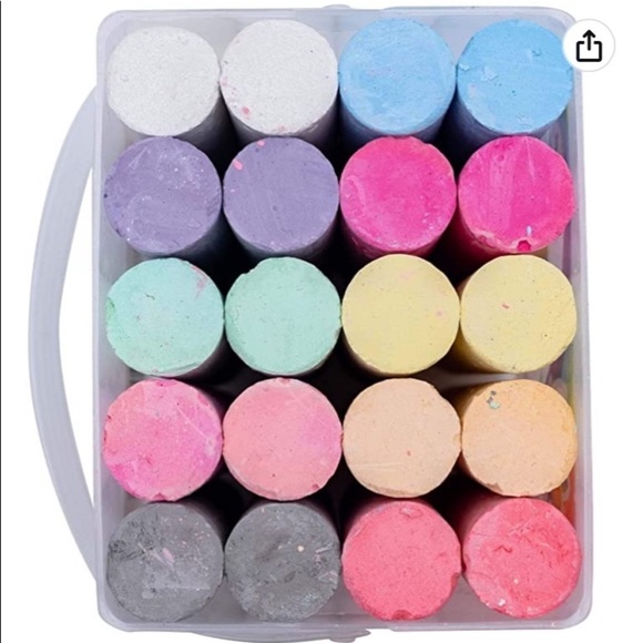 Unicorn Jumbo Sidewalk Chalk Tub 20 Pieces Magic Unicorn Multicolor - Picture 6 of 12